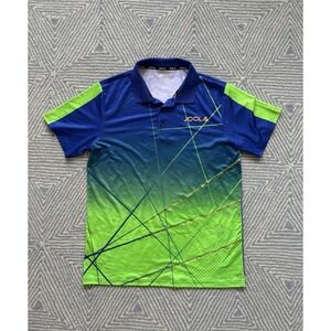 Joola 170/92A Polo Shirt -‎ Blue/Green/Gold - Large